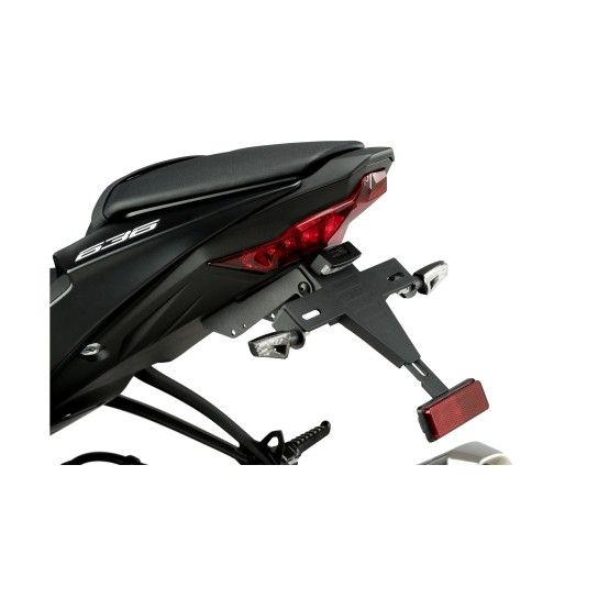 PUIG ZX-6R 636 2019 SUPORTE MATRICULA PRETO PUIG ZX-6R 636 2019 SUPORTE MATRICULA PRETO