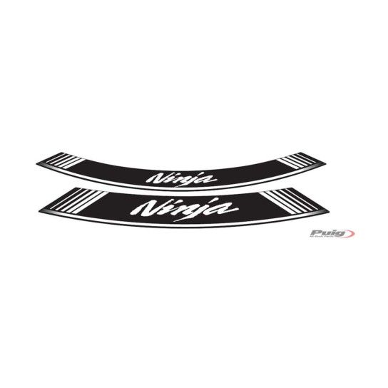 PUIG NINJA 300 2013FITAS DE RODA PERSONALIZADAS BRANCO PUIG NINJA 300 2013FITAS DE RODA PERSONALIZADAS BRANCO