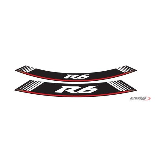 PUIG YZF-R6 FITAS DE RODA PERSONALIZADAS PRATEADO PUIG YZF-R6 FITAS DE RODA PERSONALIZADAS PRATEADO
