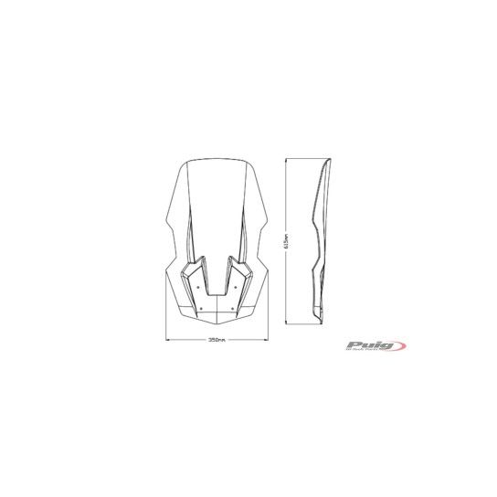 PUIG VIESTE125/300 2021 PARABRISAS V-TECH LINE TOURING FUMA