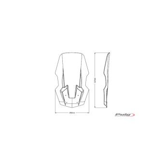 PUIG VIESTE125/300 2021 PARABRISAS V-TECH LINE TOURING FUMA