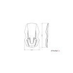 PUIG VIESTE125/300 2021 PARABRISAS V-TECH LINE TOURING TRANS