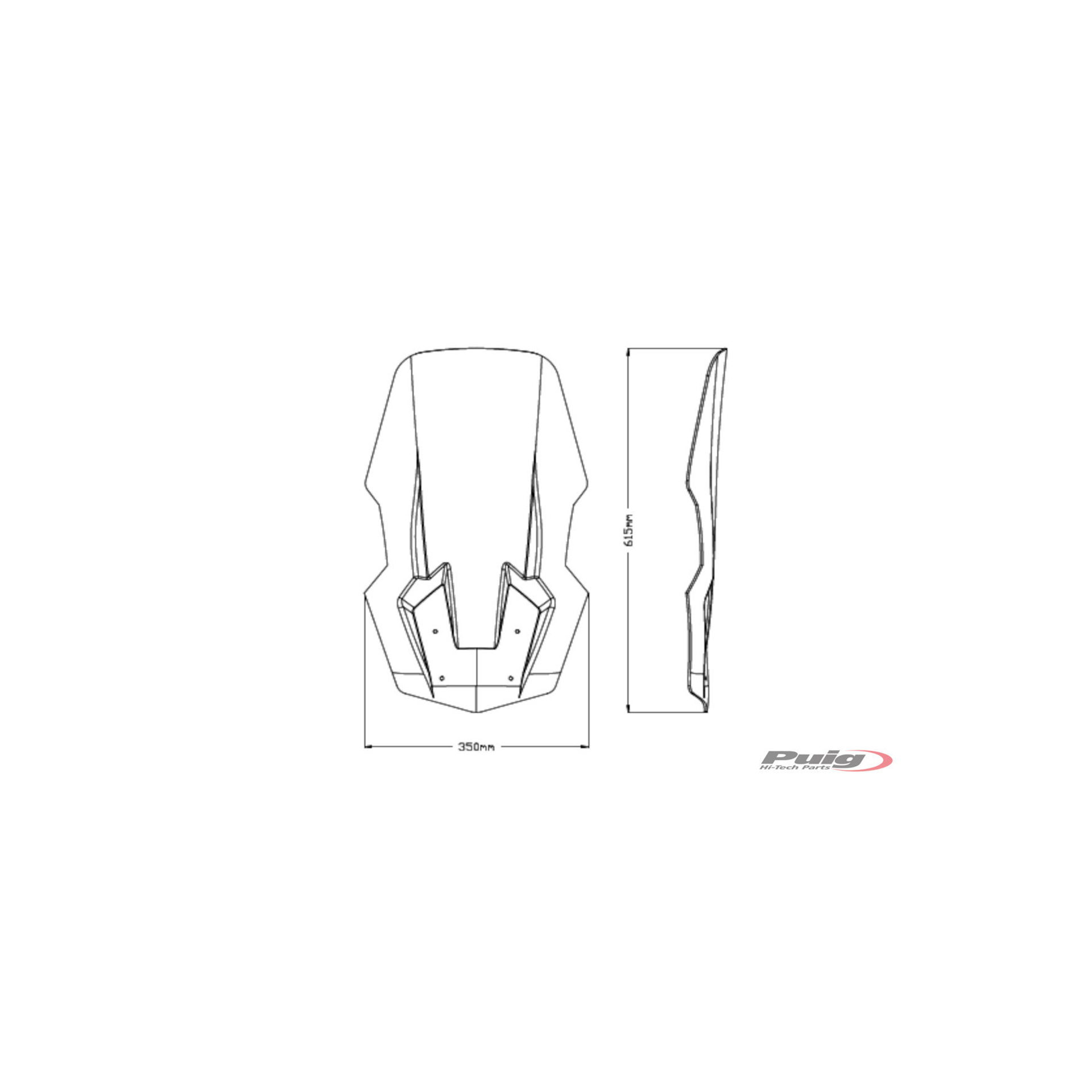 PUIG VIESTE125/300 2021 PARABRISAS V-TECH LINE TOURING TRANS