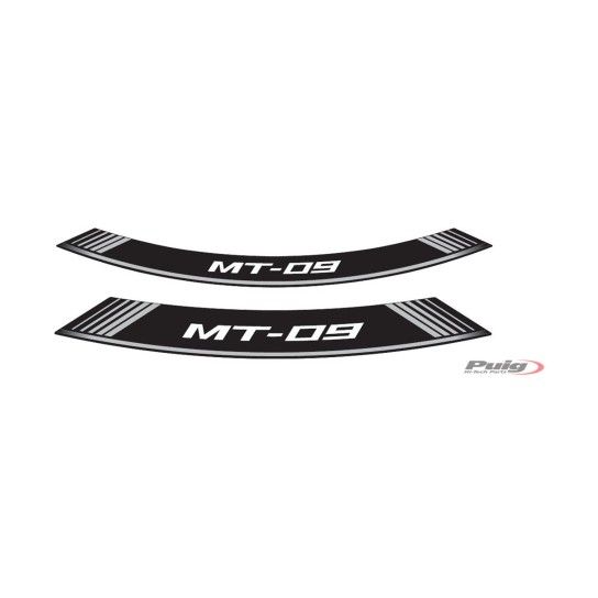 PUIG MT-09 FITAS DE RODA PERSONALIZADAS PRATA PUIG MT-09 FITAS DE RODA PERSONALIZADAS PRATA