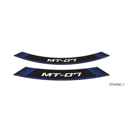 PUIG MT-07 FITAS DE RODA PERSONALIZADAS AZUL PUIG MT-07 FITAS DE RODA PERSONALIZADAS AZUL