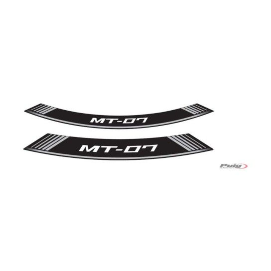 PUIG MT-07 FITAS DE RODA PERSONALIZADAS PRATA PUIG MT-07 FITAS DE RODA PERSONALIZADAS PRATA