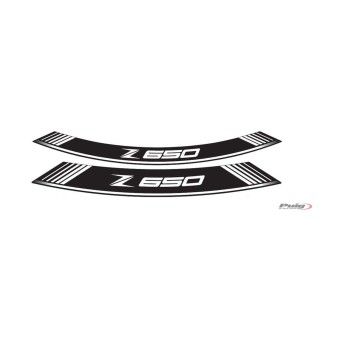 PUIG Z650 2017 FITAS DE RODA PERSONALIZADAS BRANCA PUIG Z650 2017 FITAS DE RODA PERSONALIZADAS BRANCA