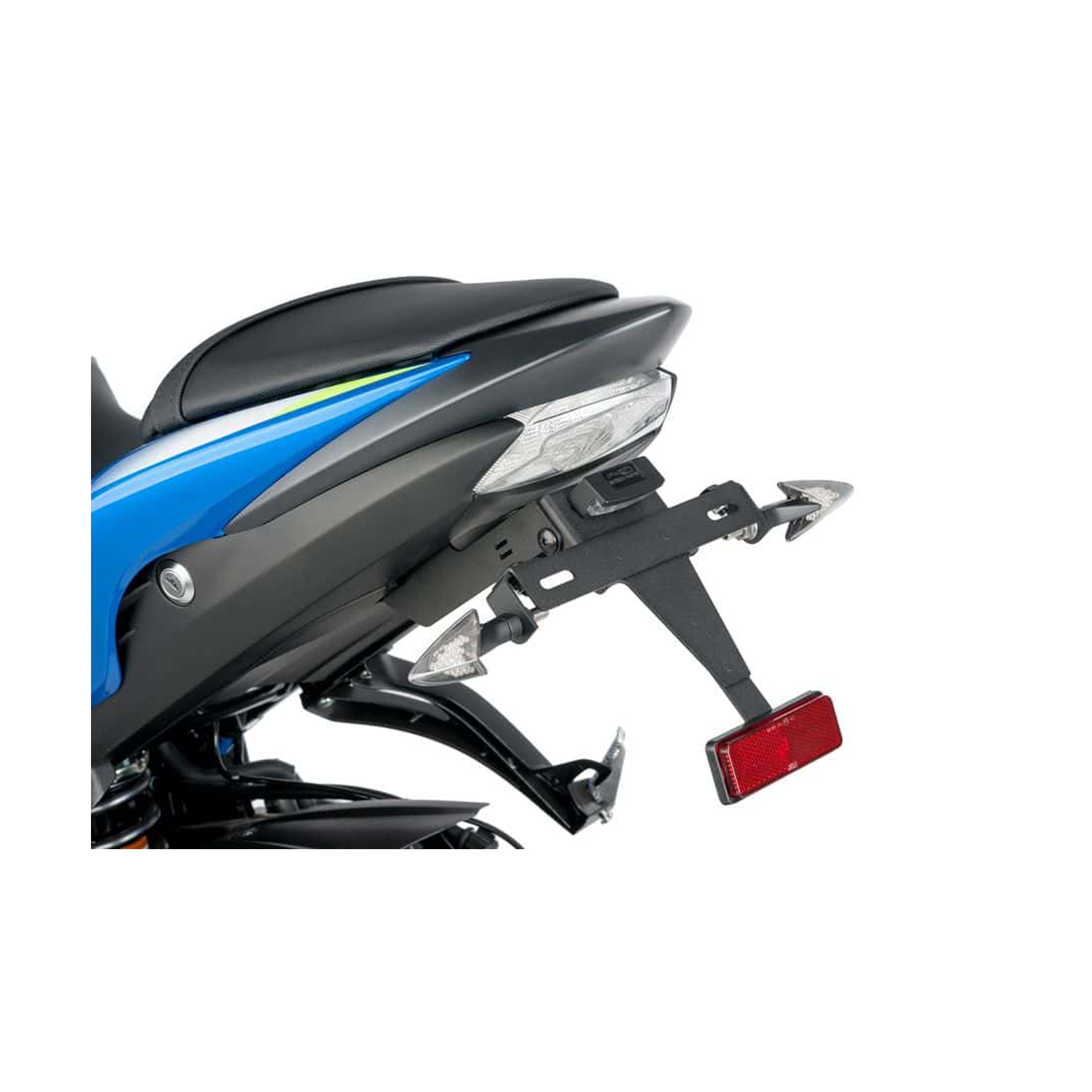 PUIG GSX-S750 2017 SUPORTE MATRICULA PRETO PUIG GSX-S750 2017 SUPORTE MATRICULA PRETO