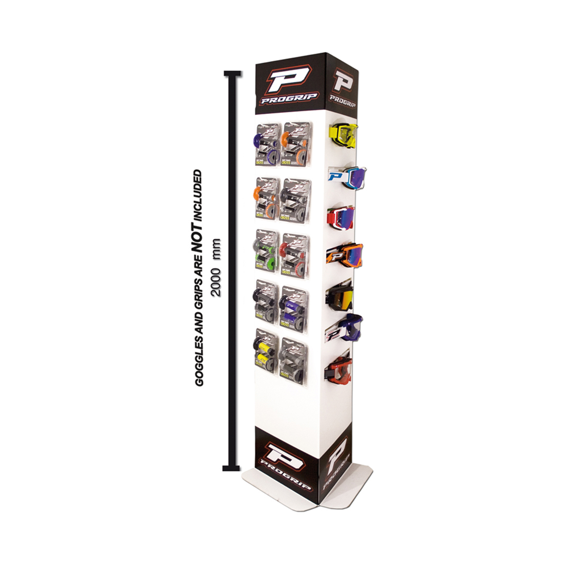 PROGRIP GOGGLES AND GRIPS DISPLAY RACK PROGRIP GOGGLES AND GRIPS DISPLAY RACK