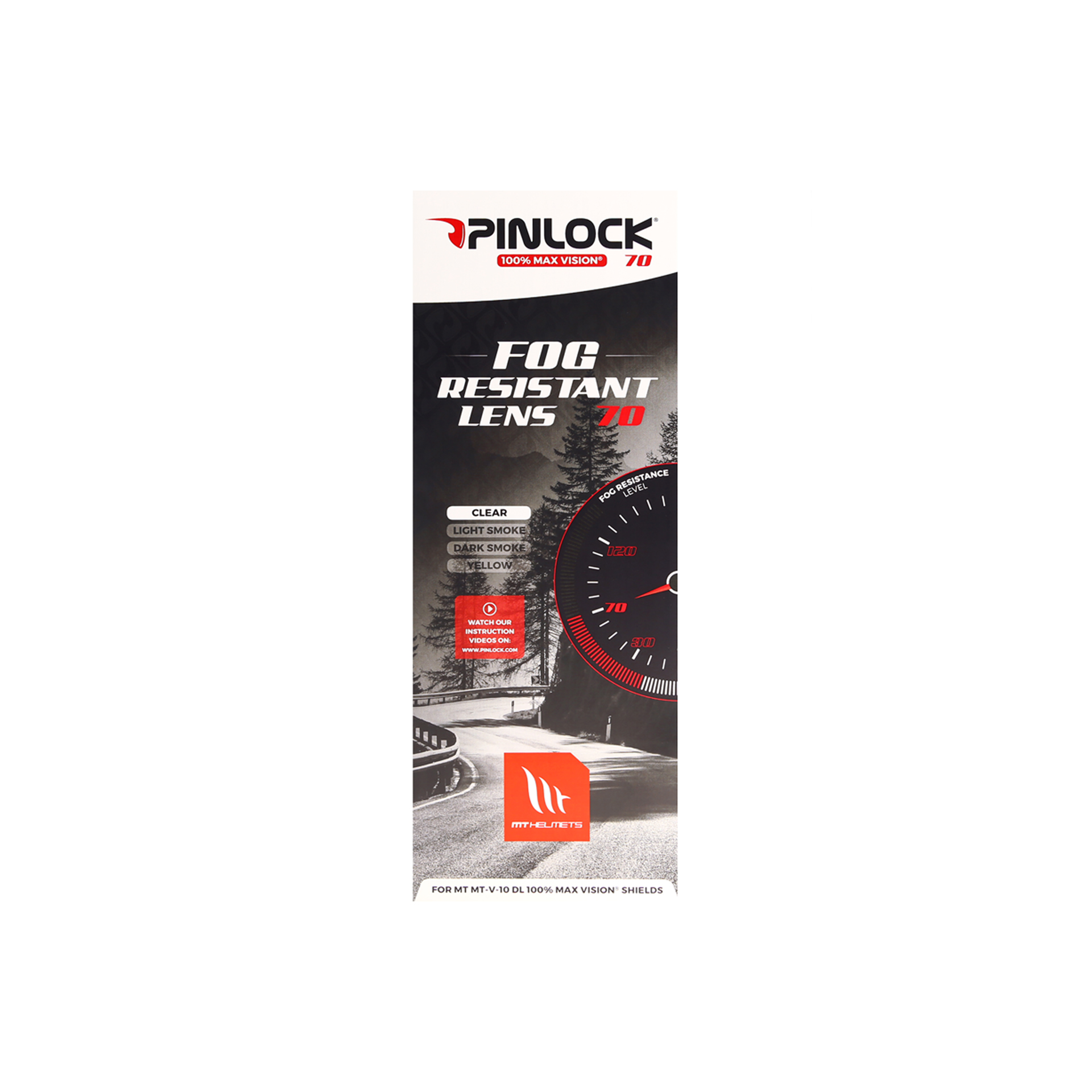 MT PINLOCK MAX VISION V-10 DKS 170 TRANSPARENTE