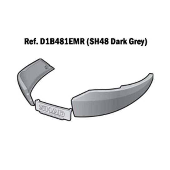 SHAD TAMPAS LATERAIS SH48 CZ ESCURO SHAD TAMPAS LATERAIS SH48 CZ ESCURO