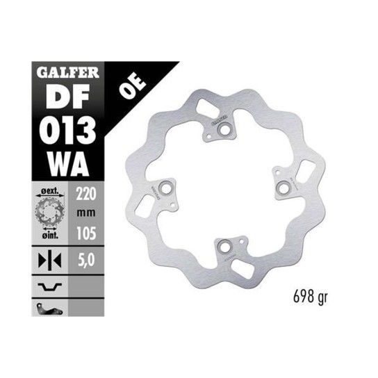 GALFER DISCO WAVE FIXED 220x5mm