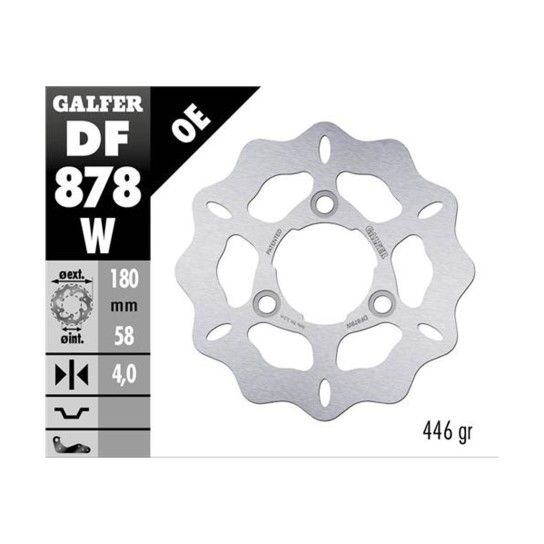 GALFER DISCO WAVE FIXED 80x3,8mm