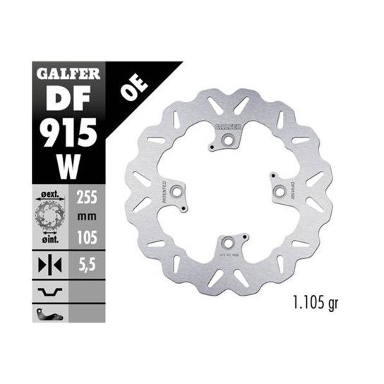 GALFER TRIUMPH DISCO FRENO TRASERO GALFER TRIUMPH DISCO FRENO TRASERO