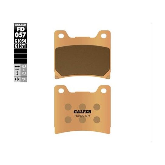 GALFER 057-1371 PASTILHAS TRAVAO GALFER 057-1371 PASTILHAS TRAVAO