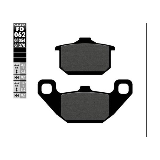 GALFER 062-1054 PASTILHAS TRAVAO GALFER 062-1054 PASTILHAS TRAVAO