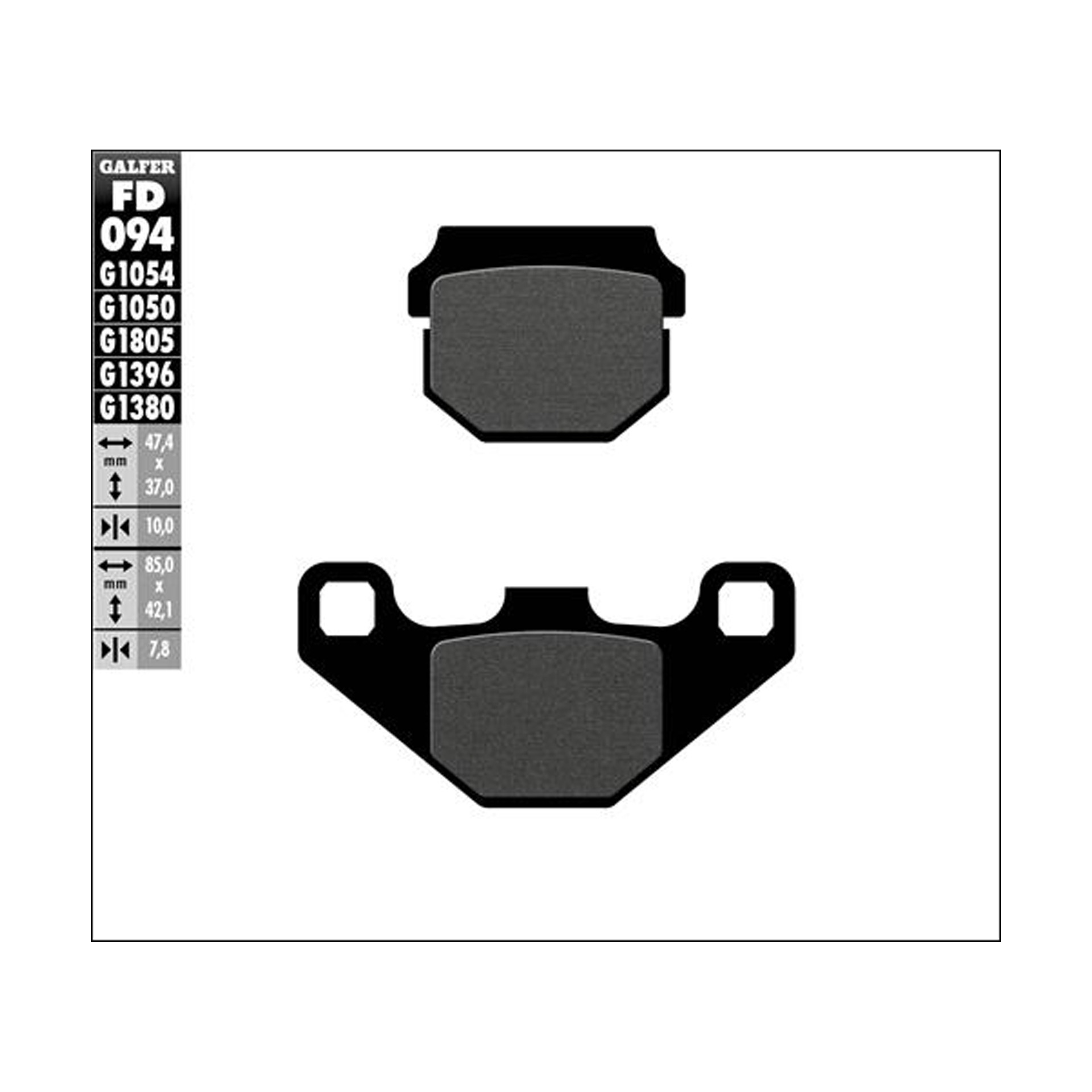 GALFER 094-1050 PASTILHAS GALFER 094-1050 PASTILHAS