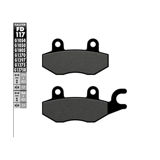 GALFER 117-1050 PASTILHAS 49X tras GALFER 117-1050 PASTILHAS 49X tras