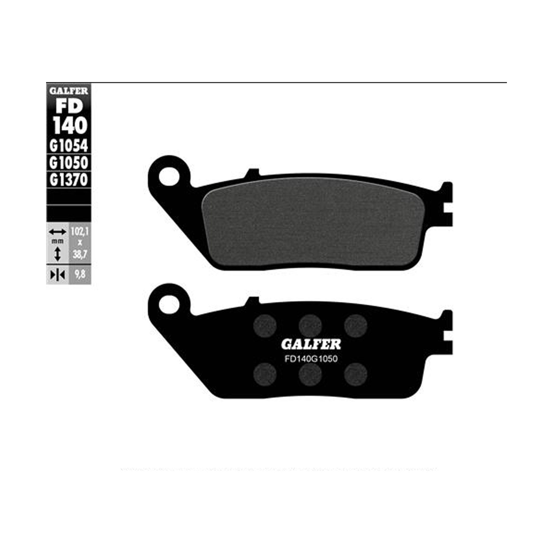 GALFER 140-1050 PASTILHAS TRAVAO GALFER 140-1050 PASTILHAS TRAVAO