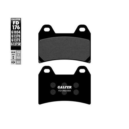GALFER 176-1054 PASTILHAS RKV/RKS125 GALFER 176-1054 PASTILHAS RKV/RKS125