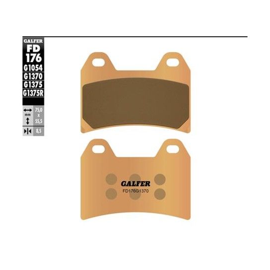GALFER 176-1370 PASTILHAS RKV/RKS125/BN251/BN302 GALFER 176-1370 PASTILHAS RKV/RKS125/BN251/BN302