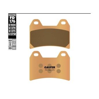 GALFER 176-1370 PASTILHAS RKV/RKS125/BN251/BN302