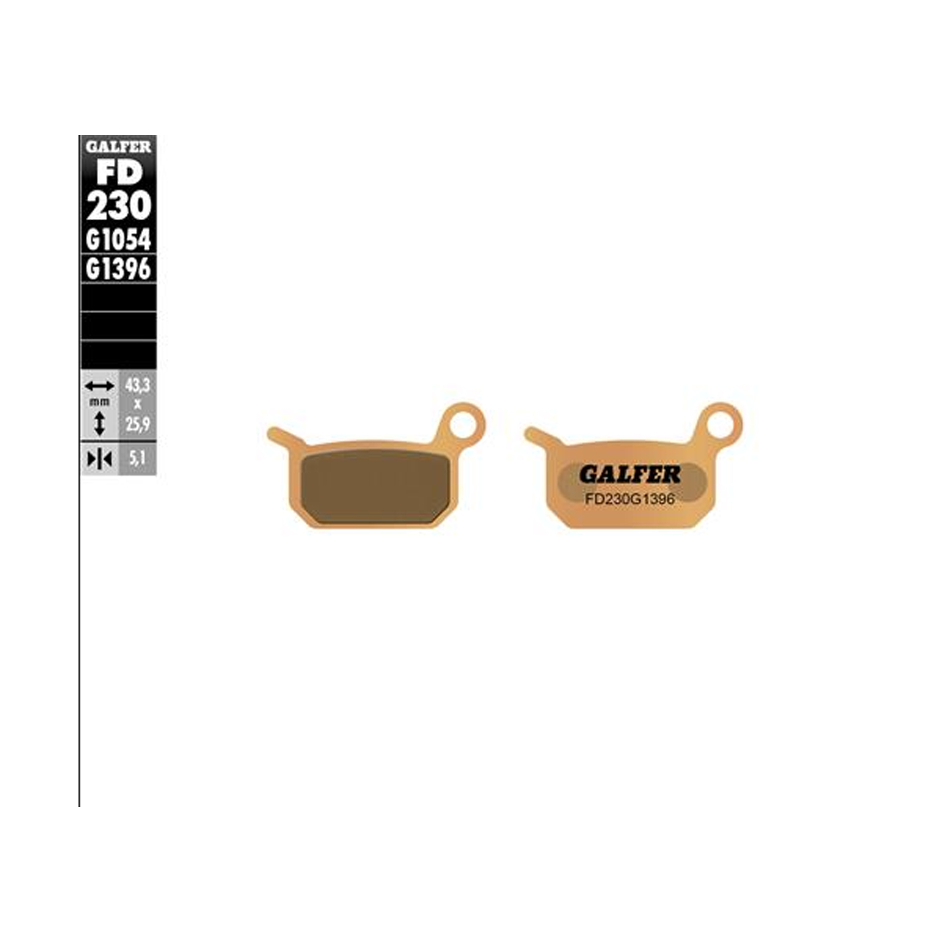 GALFER 230-1396 PASTILHAS GALFER 230-1396 PASTILHAS