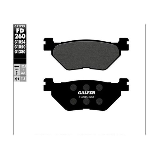GALFER BRAKE PADS 260-1054 GALFER BRAKE PADS 260-1054