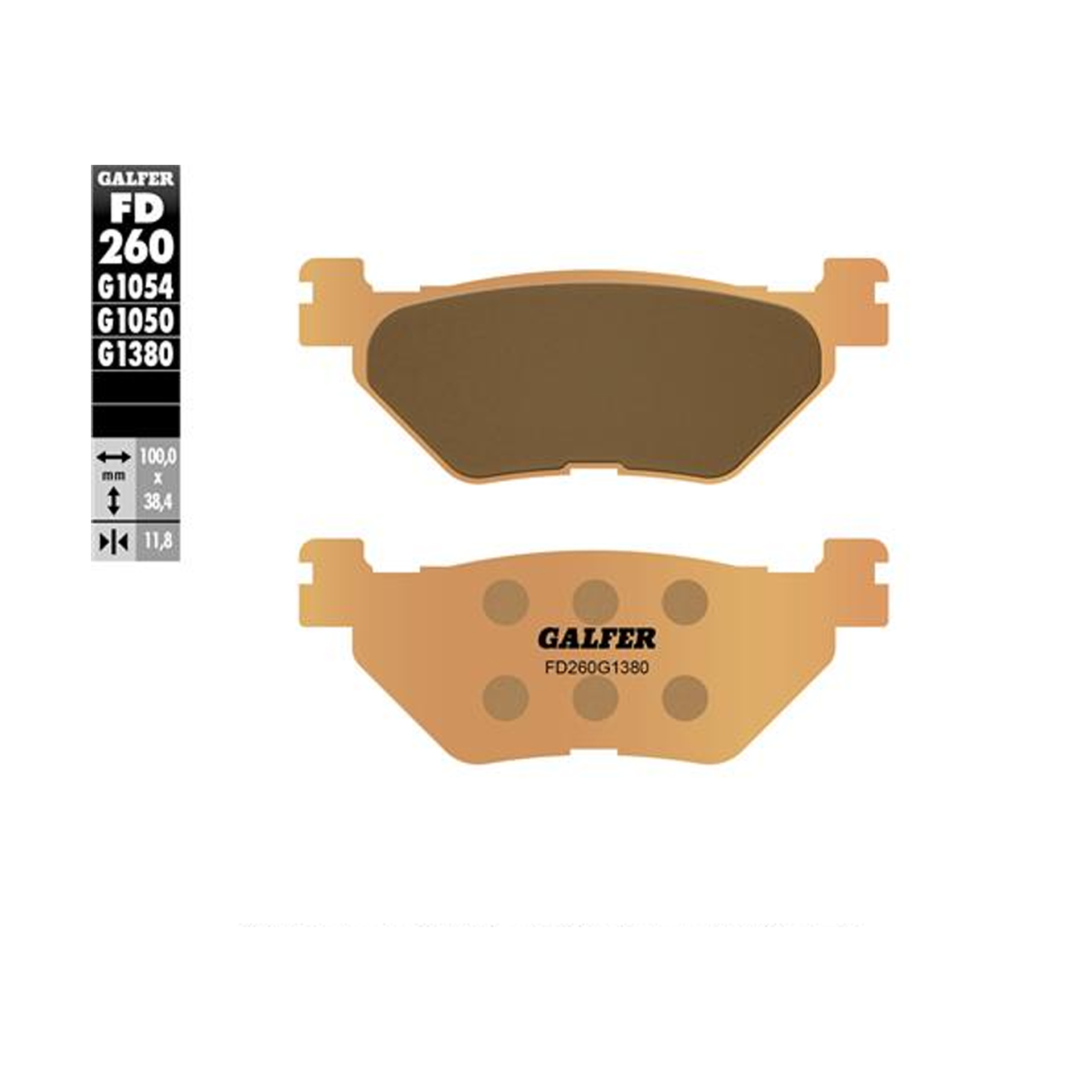GALFER BRAKE PADS 260-1380 GALFER BRAKE PADS 260-1380