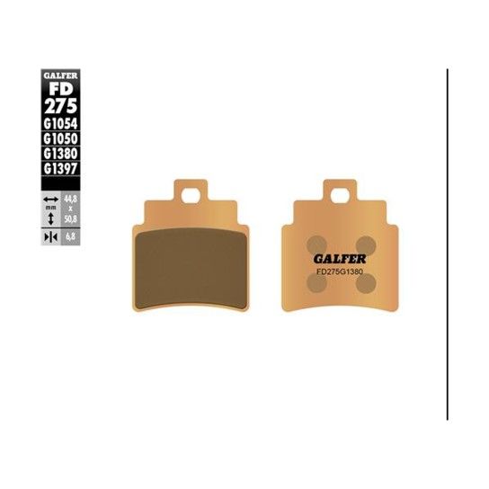 GALFER BRAKE PADS 275-1380 GALFER BRAKE PADS 275-1380
