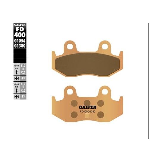 GALFER 400-1380 PASTILHAS DE TRAVAO GALFER 400-1380 PASTILHAS DE TRAVAO