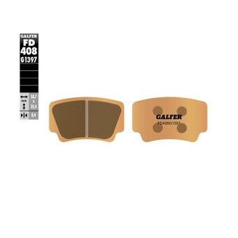 GALFER 408-1397 PASTILHAS DE TRAVAO TRAS KTM ATV