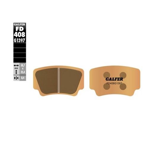 GALFER 408-1397 PASTILHAS DE TRAVAO TRAS KTM ATV GALFER 408-1397 PASTILHAS DE TRAVAO TRAS KTM ATV