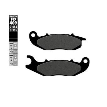 GALFER 409-1054 PASTILHAS DE TRAVAO PCX125 2018-
