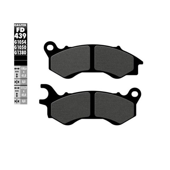 GALFER 439-1054 PASTILHAS DE TRAVAO PCX125 GALFER 439-1054 PASTILHAS DE TRAVAO PCX125