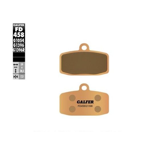 GALFER 458-1396 PASTILHAS DE TRAVAO FRENTE GALFER 458-1396 PASTILHAS DE TRAVAO FRENTE