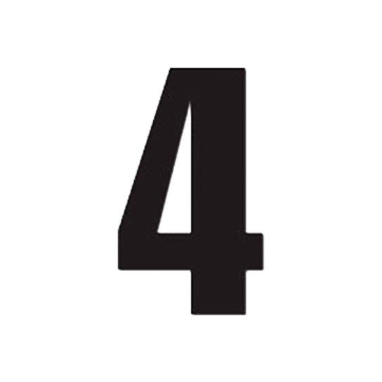 DIRT FREAK AUTOCOLANTE MX2 NUMERO 4 PRETO 3UNID DIRT FREAK AUTOCOLANTE MX2 NUMERO 4 PRETO 3UNID
