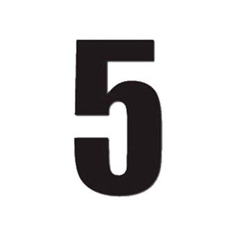 DIRT FREAK AUTOCOLANTE MX2 NUMERO 5 PRETO 3UNID DIRT FREAK AUTOCOLANTE MX2 NUMERO 5 PRETO 3UNID