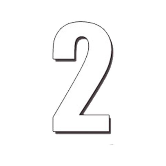 DIRT FREAK AUTOCOLANTE MX2 NUMERO 2 BRANCO 3UNID DIRT FREAK AUTOCOLANTE MX2 NUMERO 2 BRANCO 3UNID