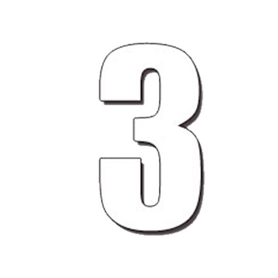 DIRT FREAK AUTOCOLANTE MX2 NUMERO 3 BRANCO 3UNID DIRT FREAK AUTOCOLANTE MX2 NUMERO 3 BRANCO 3UNID