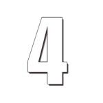 DIRT FREAK AUTOCOLANTE MX2 NUMERO 4 BRANCO 3UNID DIRT FREAK AUTOCOLANTE MX2 NUMERO 4 BRANCO 3UNID