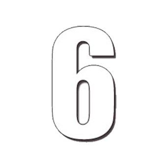 DIRT FREAK AUTOCOLANTE MX2 NUMERO 6 BRANCO 3UNID DIRT FREAK AUTOCOLANTE MX2 NUMERO 6 BRANCO 3UNID