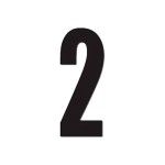 DIRT FREAK AUTOCOLANTE MX3 NUMERO 2 PRETO 3UNID DIRT FREAK AUTOCOLANTE MX3 NUMERO 2 PRETO 3UNID