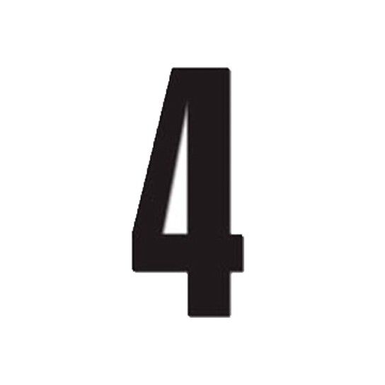 DIRT FREAK AUTOCOLANTE MX3 NUMERO 4 PRETO 3UNID DIRT FREAK AUTOCOLANTE MX3 NUMERO 4 PRETO 3UNID