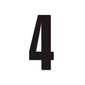 DIRT FREAK AUTOCOLANTE MX3 NUMERO 4 PRETO 3UNID DIRT FREAK AUTOCOLANTE MX3 NUMERO 4 PRETO 3UNID