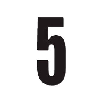 DIRT FREAK AUTOCOLANTE MX3 NUMERO 5 PRETO 3UNID DIRT FREAK AUTOCOLANTE MX3 NUMERO 5 PRETO 3UNID