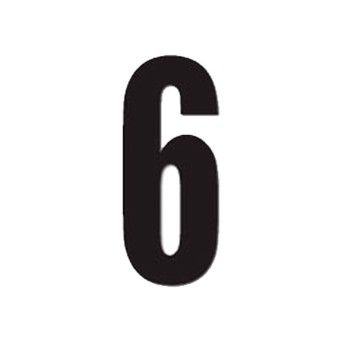 DIRT FREAK AUTOCOLANTE MX3 NUMERO 6 PRETO 3UNID DIRT FREAK AUTOCOLANTE MX3 NUMERO 6 PRETO 3UNID