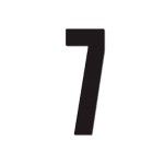 DIRT FREAK AUTOCOLANTE MX3 NUMERO 7 PRETO 3UNID DIRT FREAK AUTOCOLANTE MX3 NUMERO 7 PRETO 3UNID