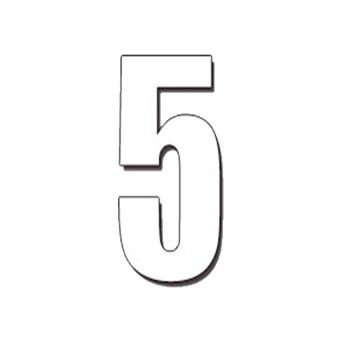 DIRT FREAK AUTOCOLANTE MX3 NUMERO 5 BRANCO 3UNID DIRT FREAK AUTOCOLANTE MX3 NUMERO 5 BRANCO 3UNID