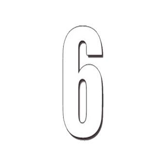 DIRT FREAK AUTOCOLANTE MX3 NUMERO 6 BRANCO 3UNID DIRT FREAK AUTOCOLANTE MX3 NUMERO 6 BRANCO 3UNID